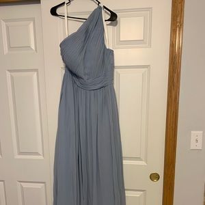 Azazie Molly dusty blue